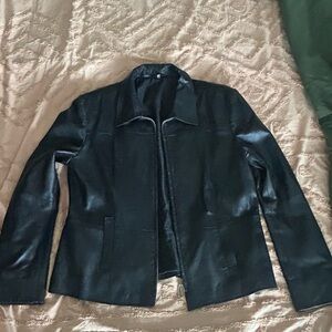 Women's Black Leather Jacket